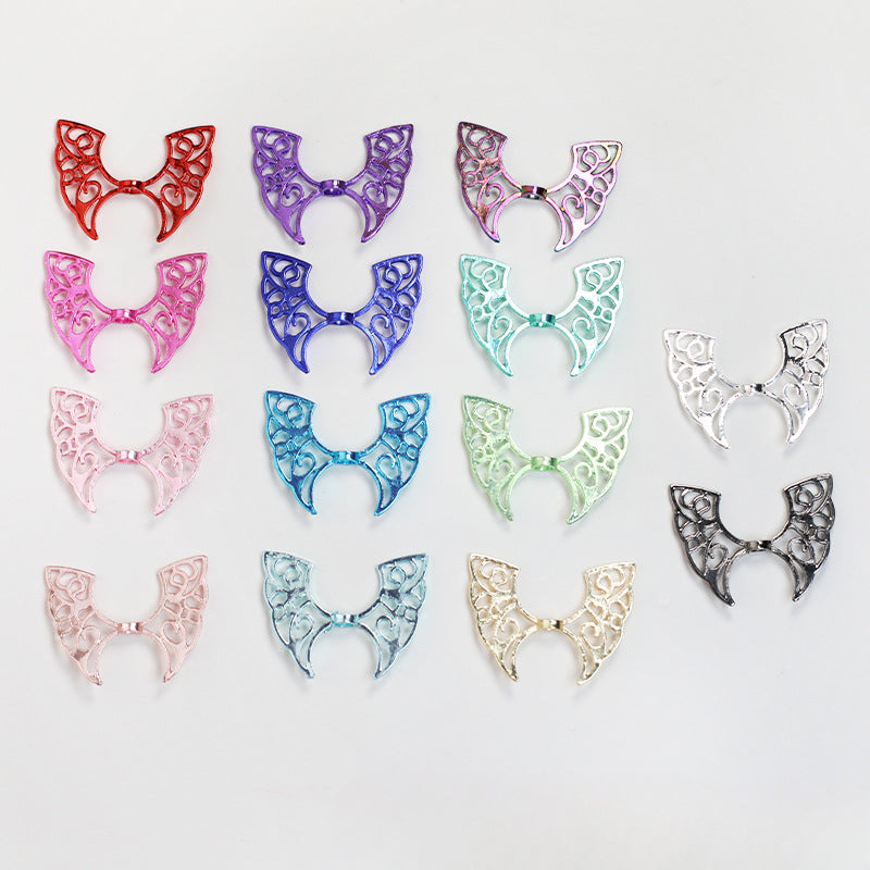 Wholesale 100PCS DIY Acrylic Hollow Butterfly Wings Beads